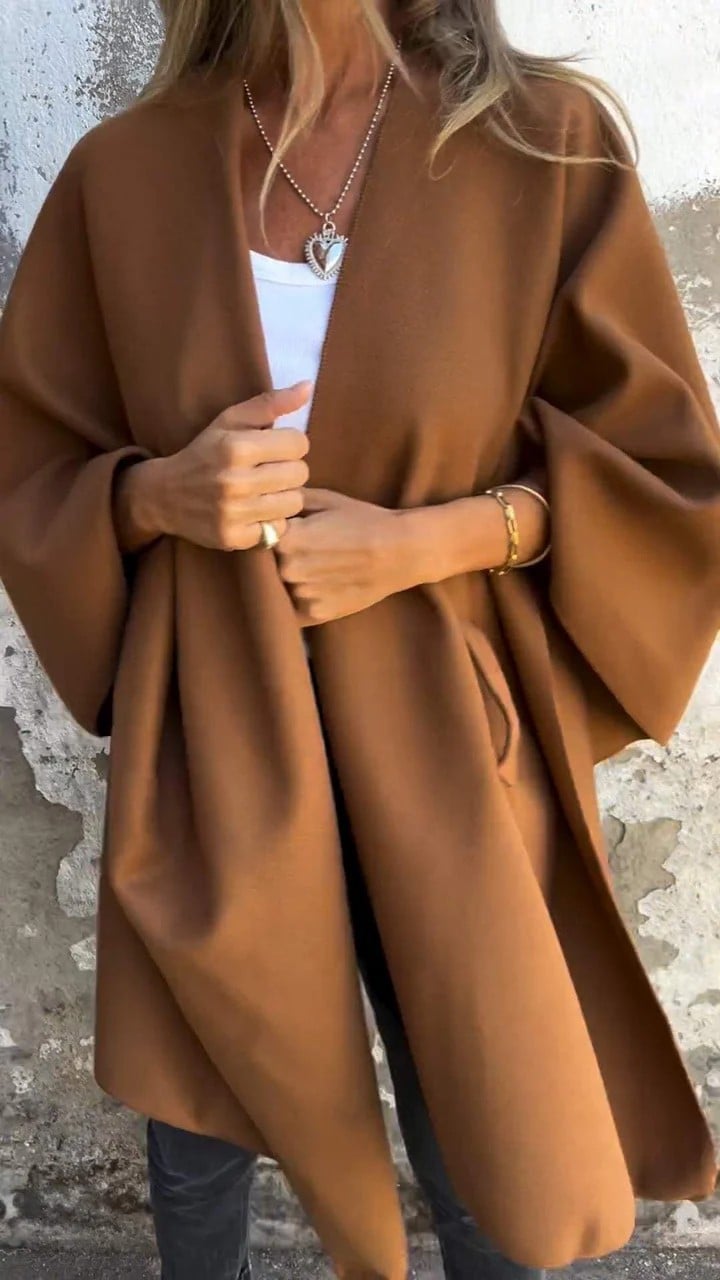 UMAIZA - EFFORTLESS STYLE V-NECK CAPE JACKET