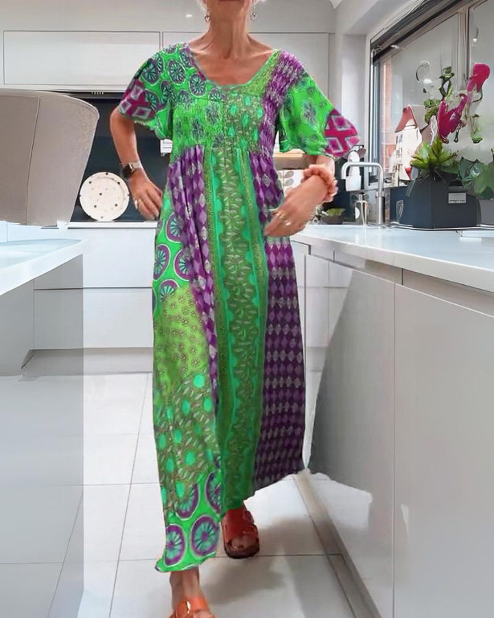 HERMINA - COLORED BOHEMIAN DRESS