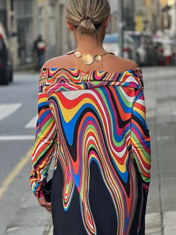 HYACINTH - CLASSIC MULTICOLOR MAXI DRESS