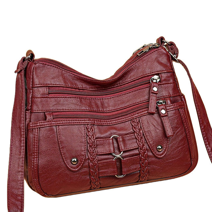 RACHEL - ANTI-THEFT CROSSBODY VEGAN LEATHER BAG