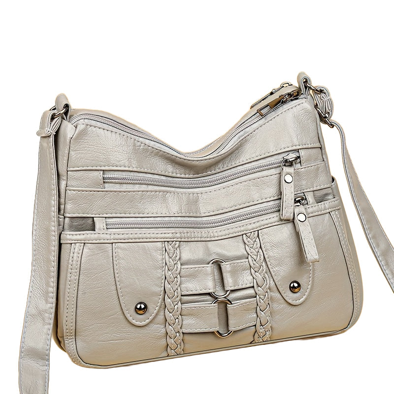 RACHEL - ANTI-THEFT CROSSBODY VEGAN LEATHER BAG
