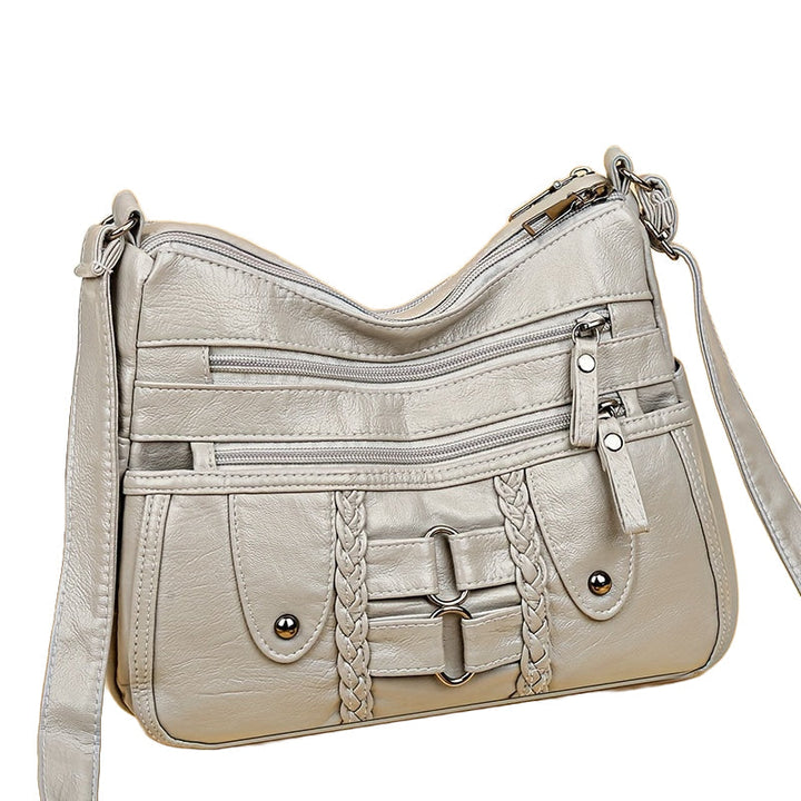 RACHEL - ANTI-THEFT CROSSBODY VEGAN LEATHER BAG