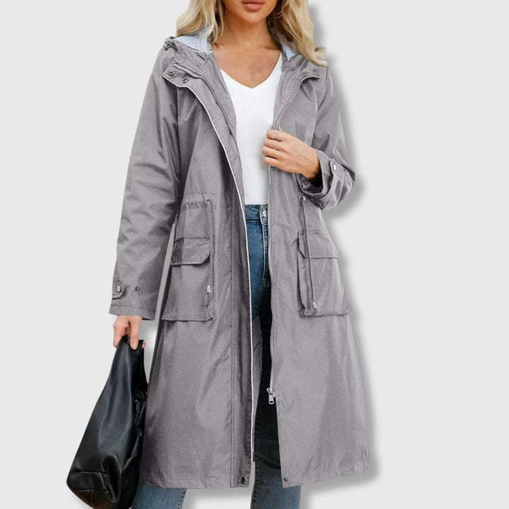 ZYRA - BAY MIST CLASSIC TRENCH COAT