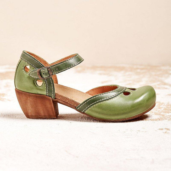 CELESTE - SUPPORTIVE LOW HEEL SANDALS