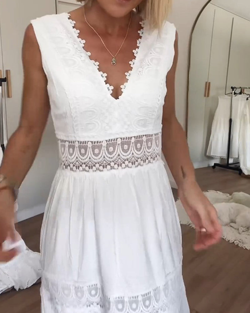 Clover - WHITE LACE DRESS SALE