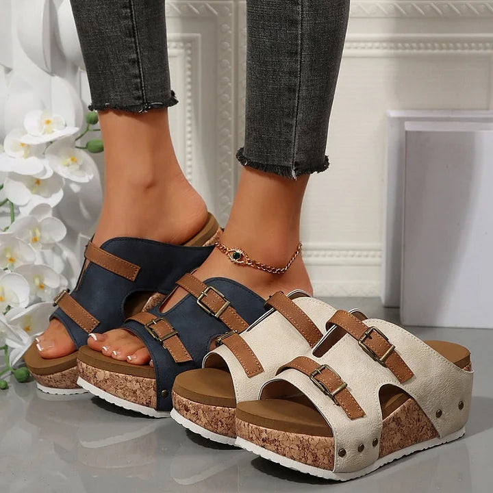 NEFERTARI -TRENDY ORTHO WEDGE SANDALS