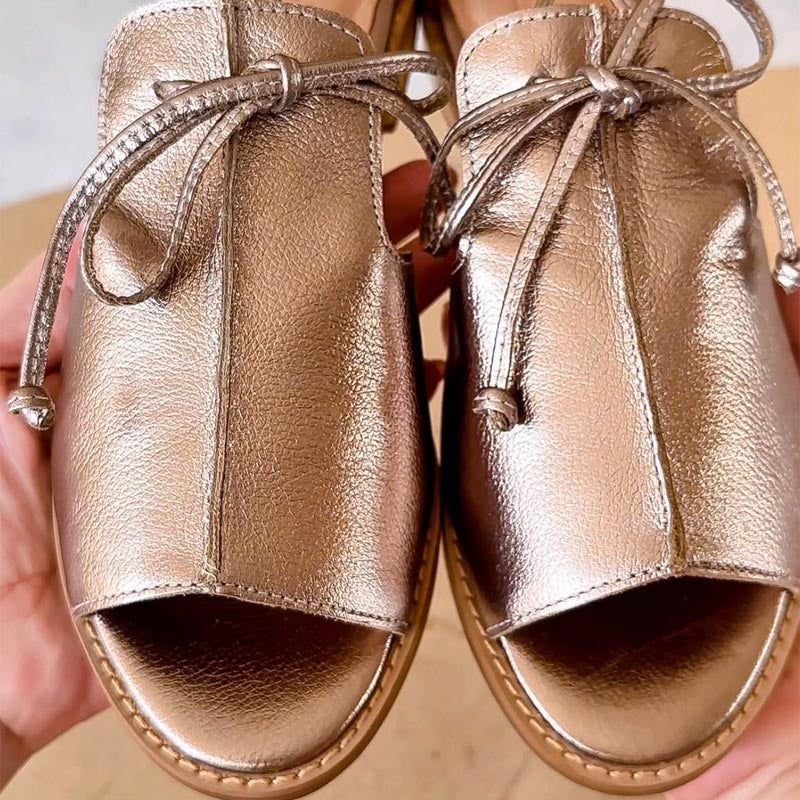 VALESKA - STRAP-STYLE VEGAN LEATHER SANDALS