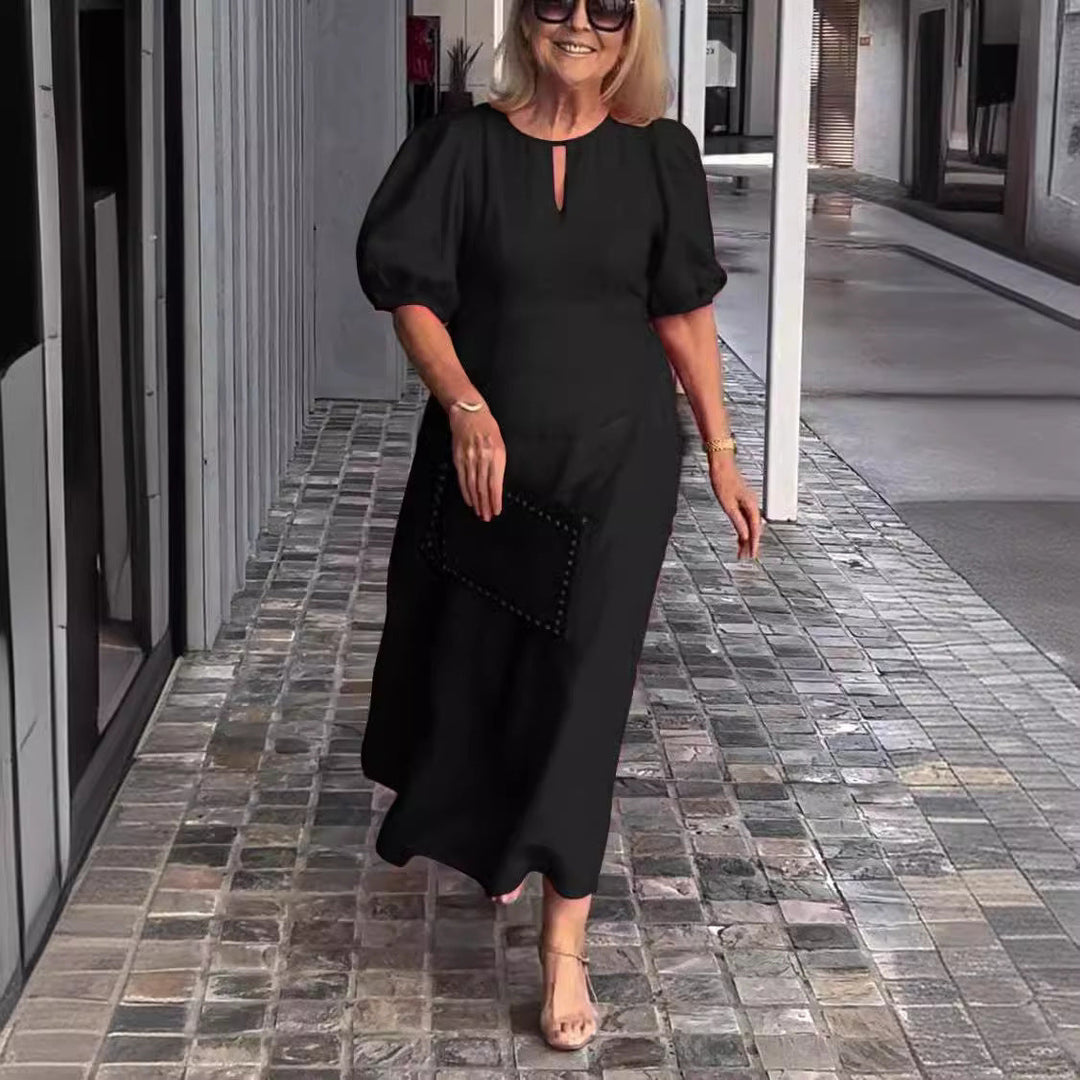 Carla - Elegant Puff-Sleeve Dress