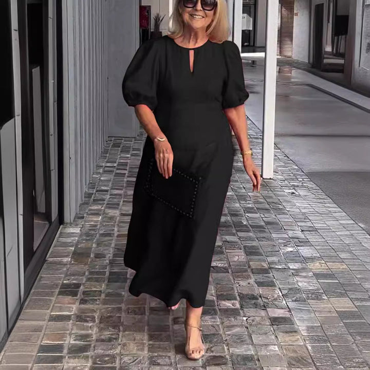 Carla - Elegant Puff-Sleeve Dress