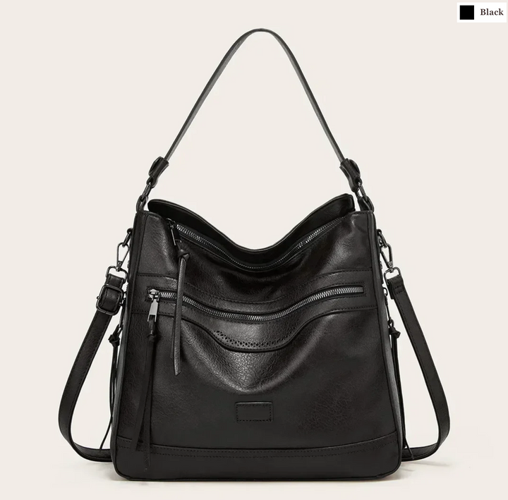 GAIL - VINTAGE CHARM VEGAN LEATHER SHOULDER BAG