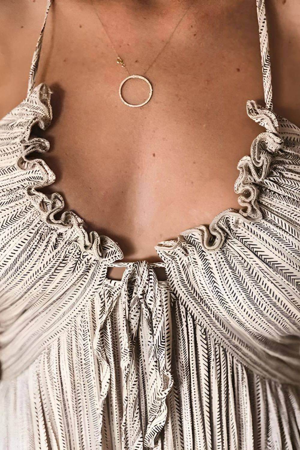 ASHLYN - MODERN FLOWY PLEAT DRESS