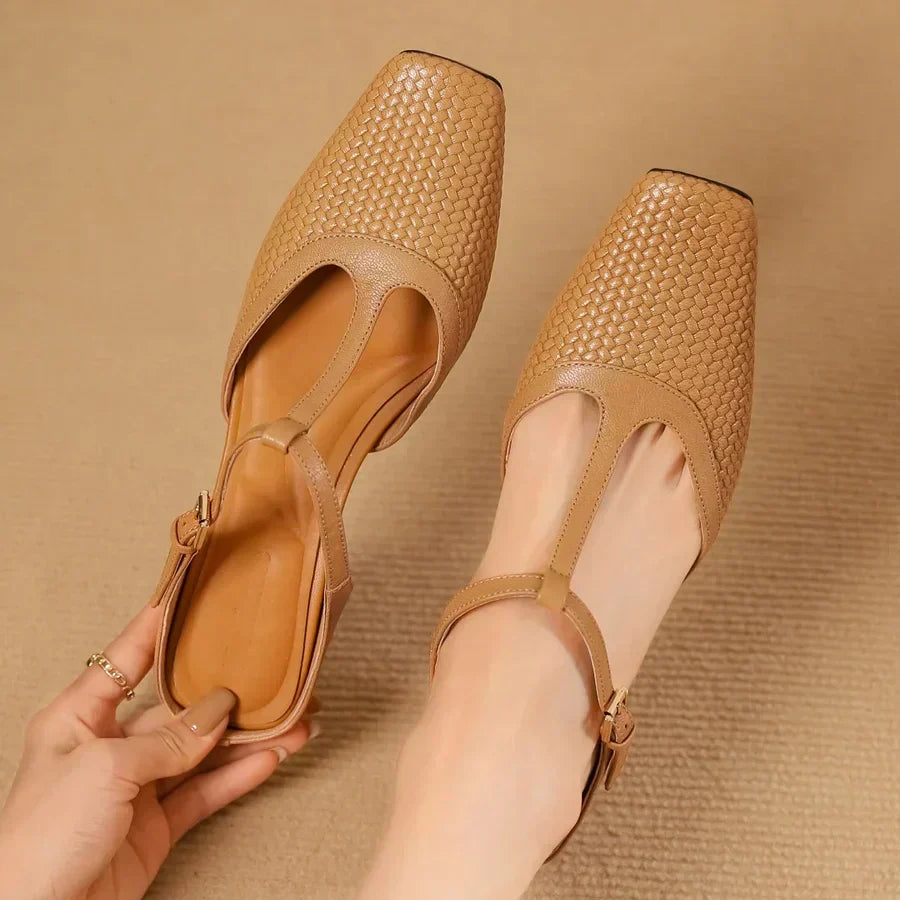 ANN - RENA VEGAN LEATHER SANDALS