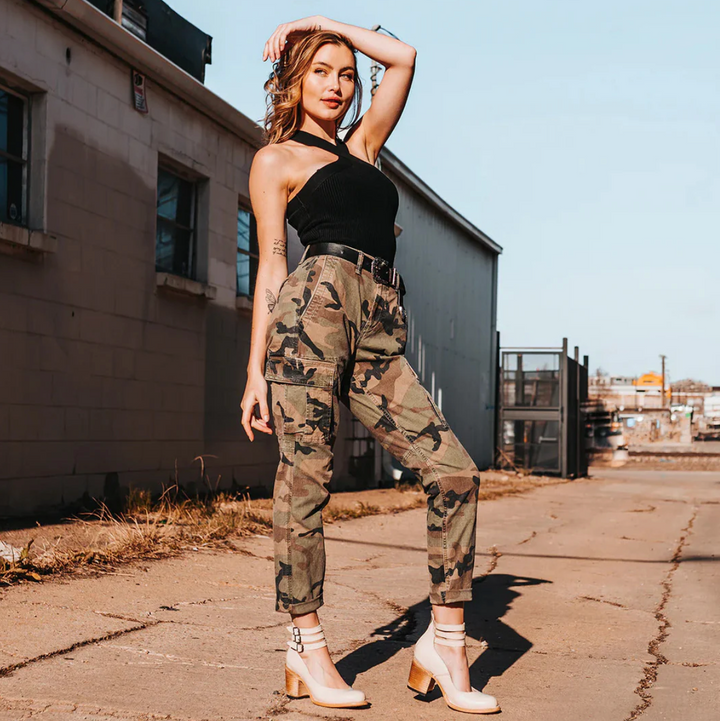 VENICE - RETRO GLAMOUR VEGAN LEATHER HEELS