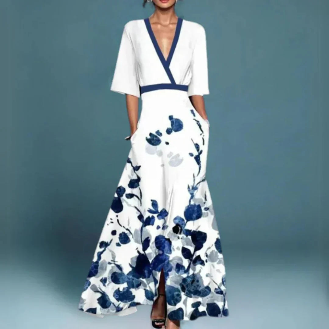 Jamie | Elegant Maxi Dress with Floral Pattern