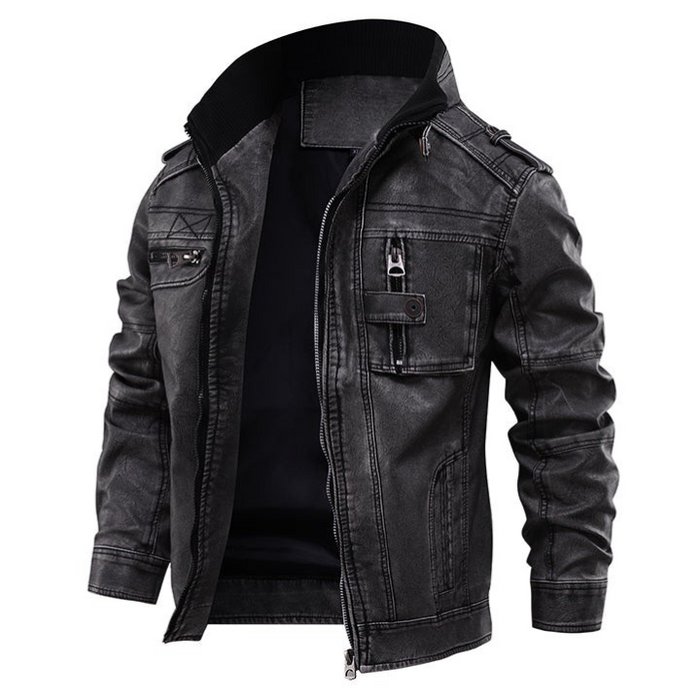 BLAKE - SOPHISTICATED VEGAN LEATHER JACKET