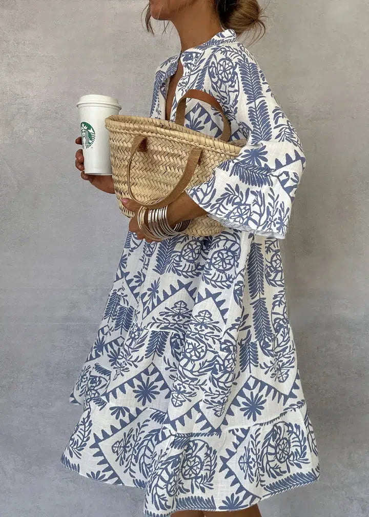 ROCELA - EYE-CATCHING PATTERN DRESS