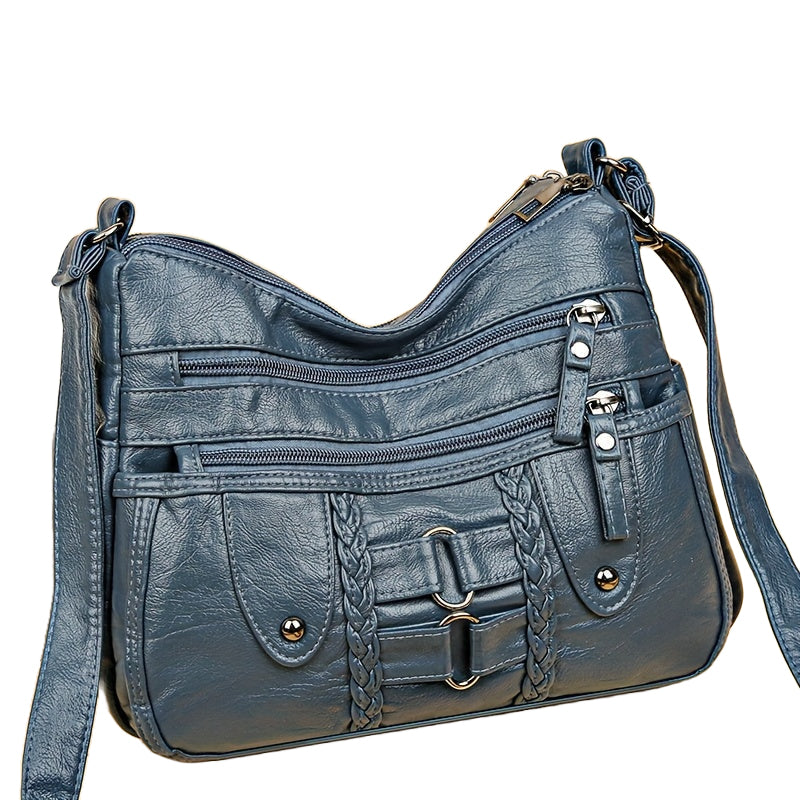 RACHEL - ANTI-THEFT CROSSBODY VEGAN LEATHER BAG