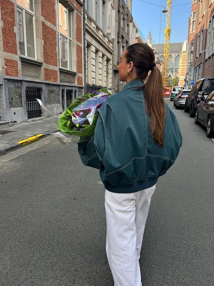 NALIYAH - OVERSIZED COLORBLOCK WINDBREAKER JACKET