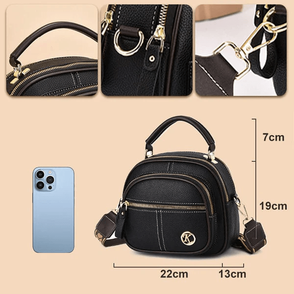 MONICA - TIMELESS PREMIUM VEGAN LEATHER BAG