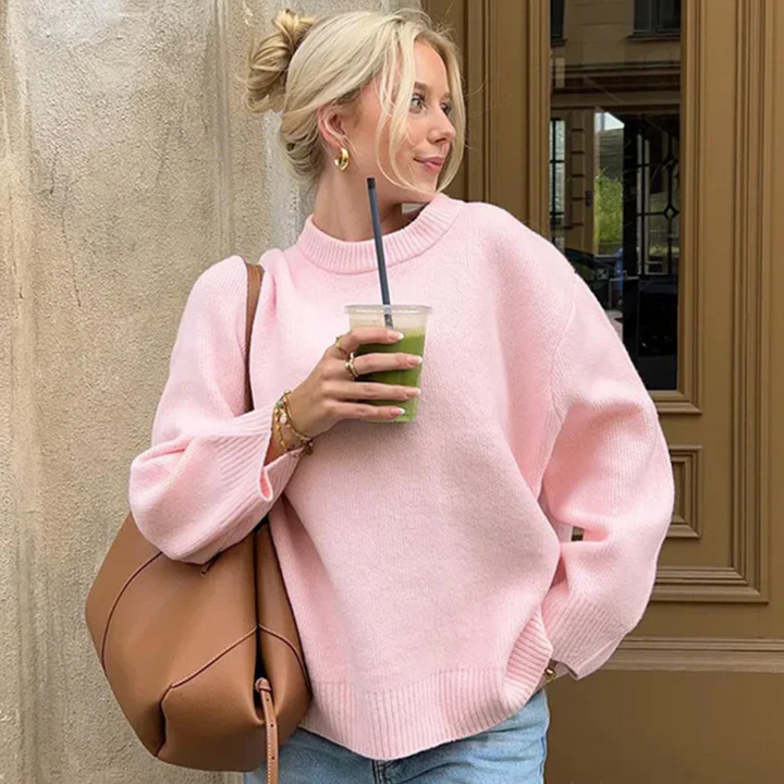 KAYE - WINTER BLUSH WARMTH SWEATER