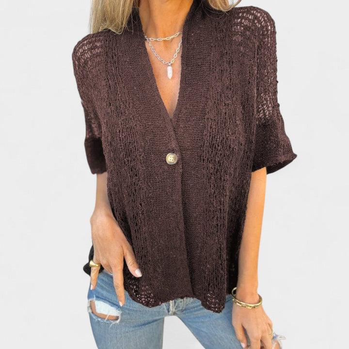 JOLIE - LAID-BACK STITCH CARDIGAN