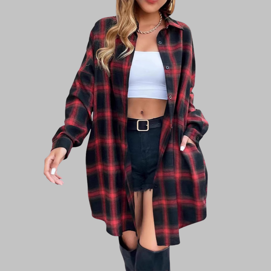 JANAYA - THE CHIC CHECKED WRAP
