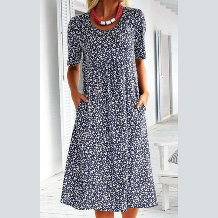 LEVILYNN - CHIC MIDI FLORAL DRESS