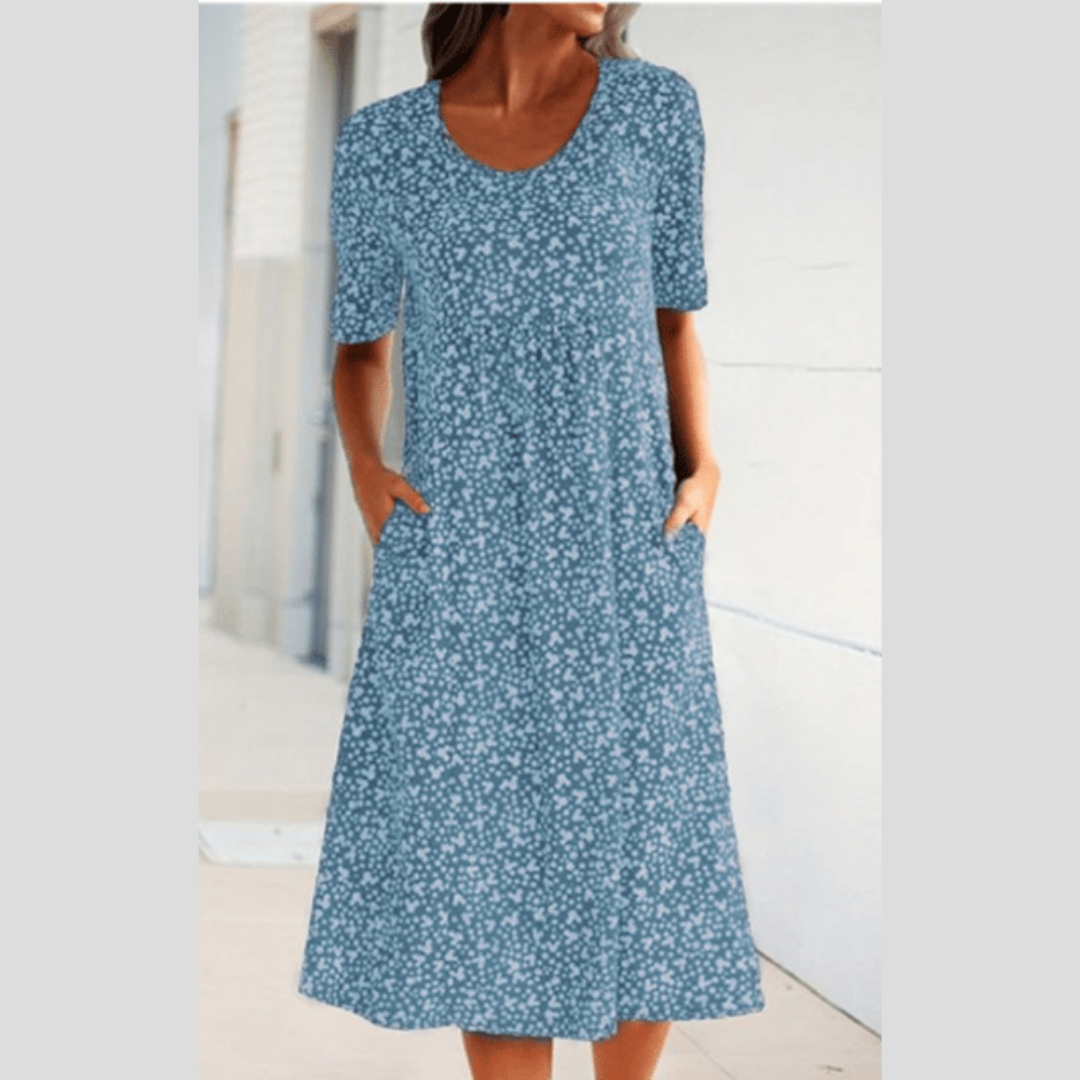 LEVILYNN - CHIC MIDI FLORAL DRESS