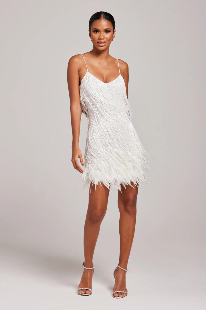 JOYCEL - MODERN FEATHERED PARTY DRESS