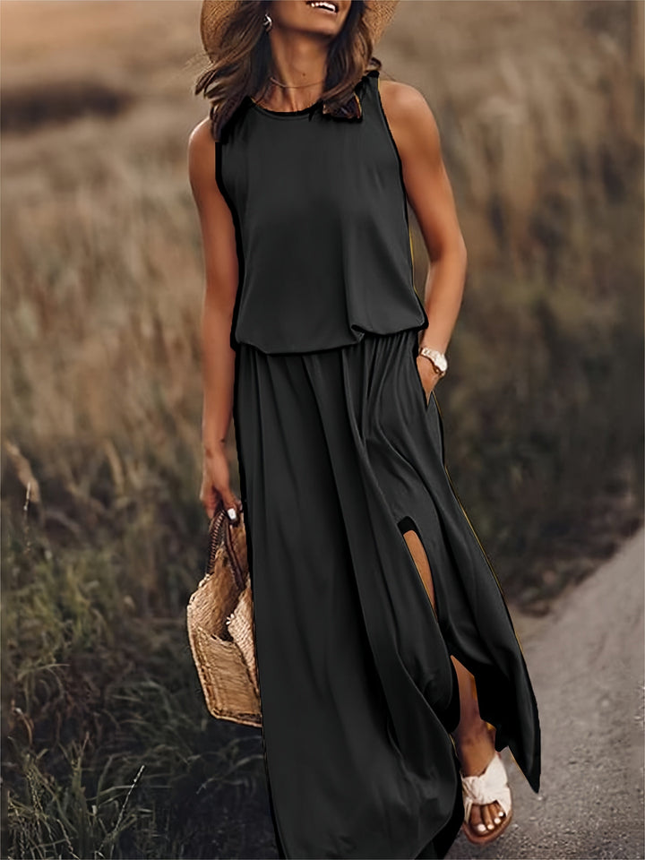 MAIA - SLEEVELESS FLOOR LENGTH DRESS