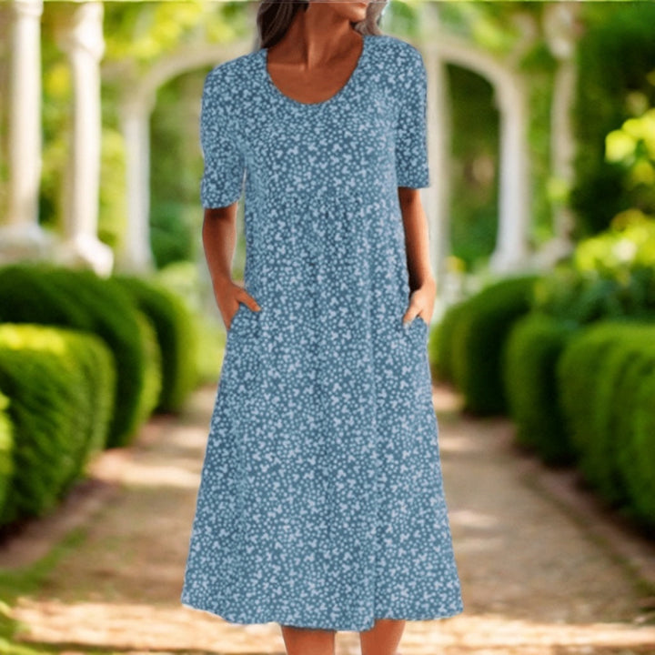 LEVILYNN - CHIC MIDI FLORAL DRESS