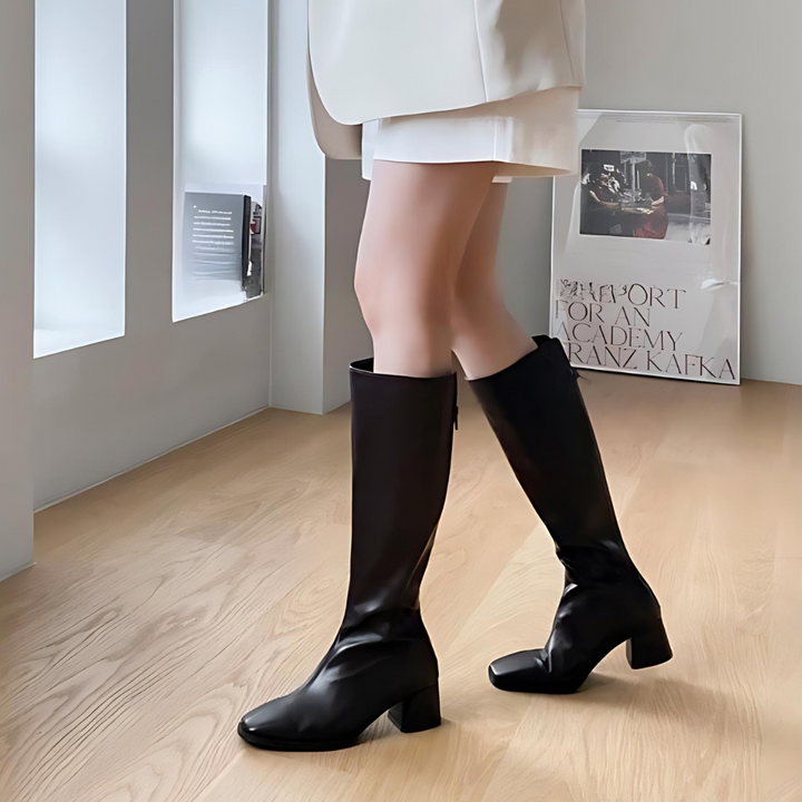 MYA - HIGH WAISTED KNEE LENGTH LADY BOOTS
