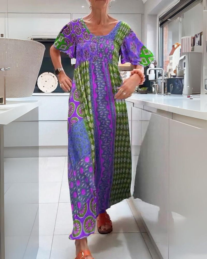 HERMINA - COLORED BOHEMIAN DRESS