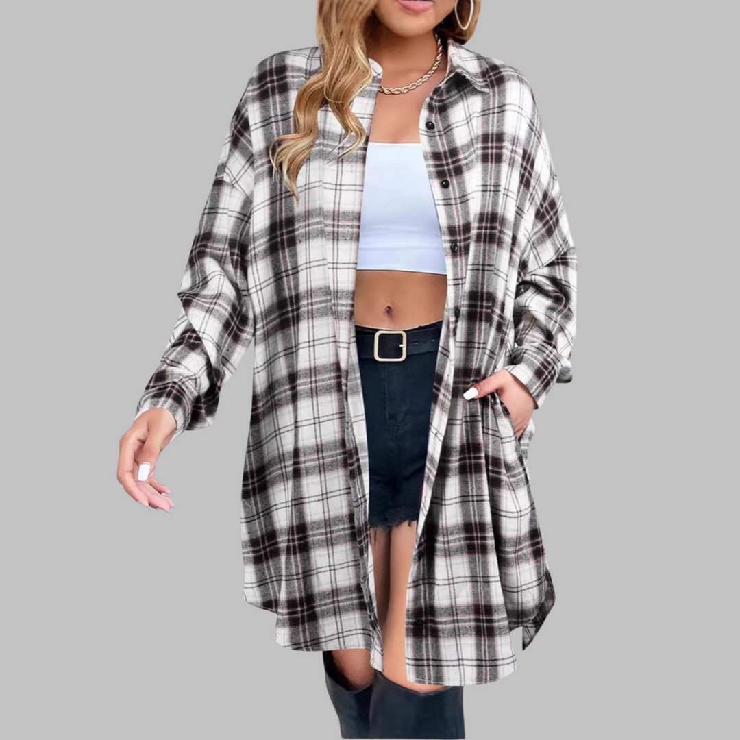 JANAYA - THE CHIC CHECKED WRAP