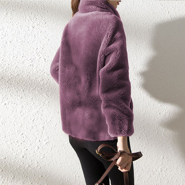 HILDA – STREET STYLE FUZZY FLEECE COAT