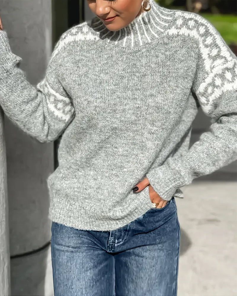 LOUVELLE - SOFT AND COMFORTABLE KNIT SWEATER