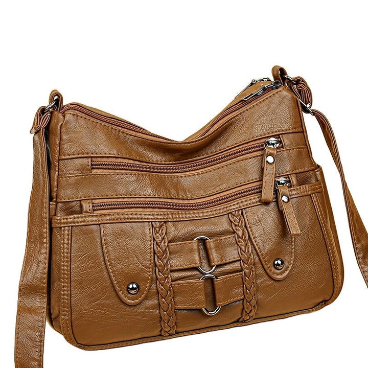 RACHEL - ANTI-THEFT CROSSBODY VEGAN LEATHER BAG