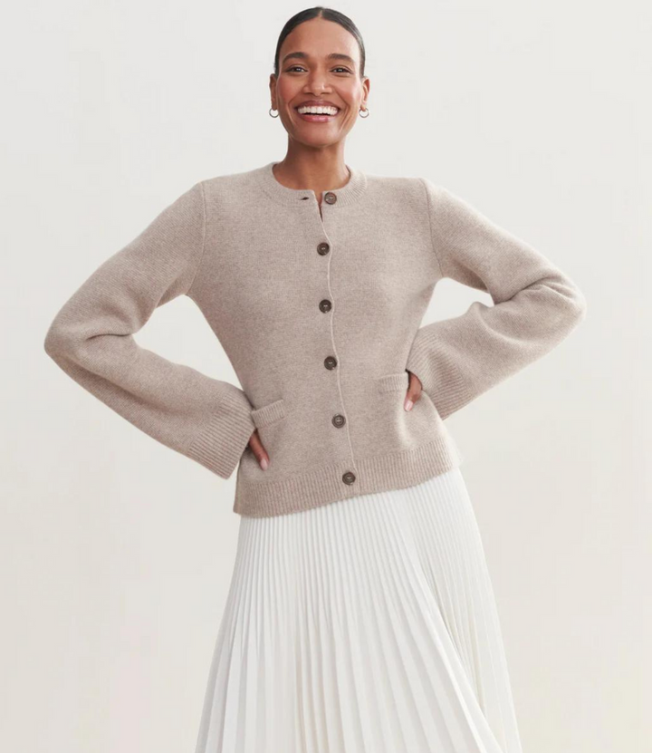 BELLAMY - BELL SLEEVE PLAIN CARDIGAN