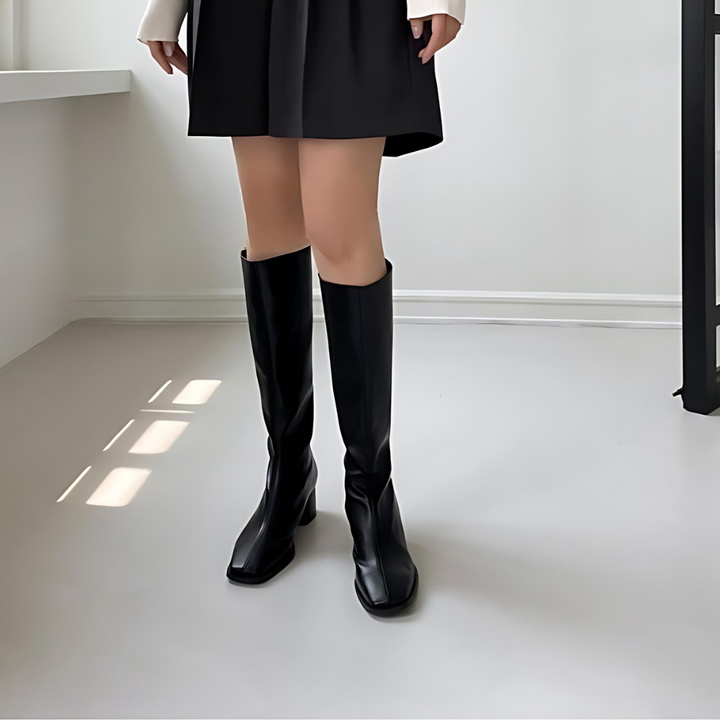 MYA - HIGH WAISTED KNEE LENGTH LADY BOOTS
