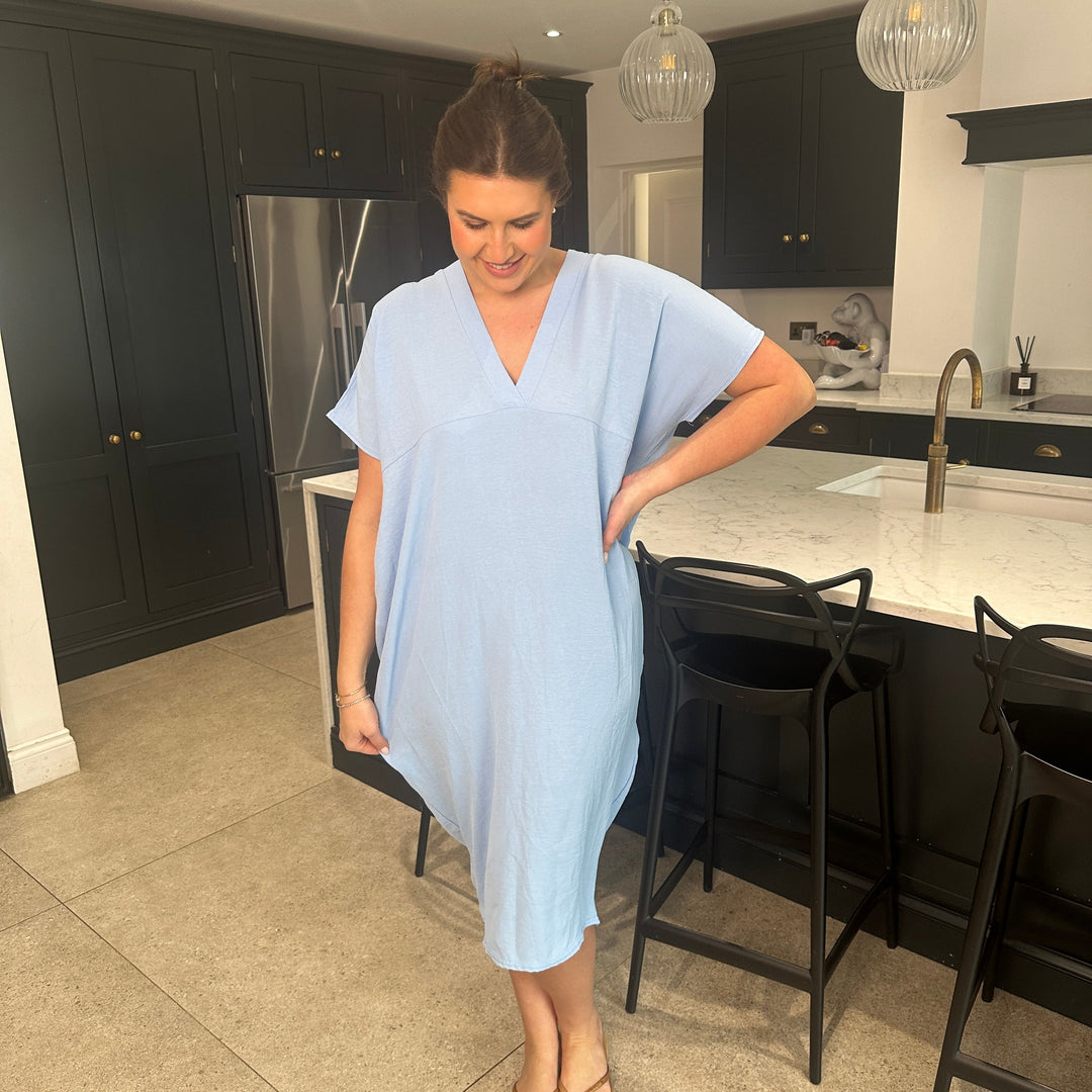 TANYA - V-NECK MAXI DRESS