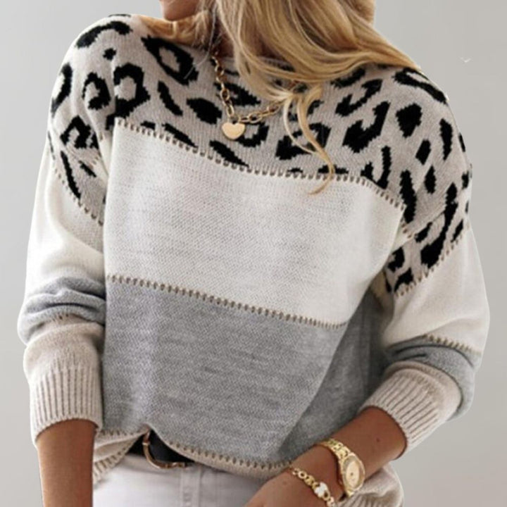 KARMI - LEOPARD LOOK LOUNGE SWEATER