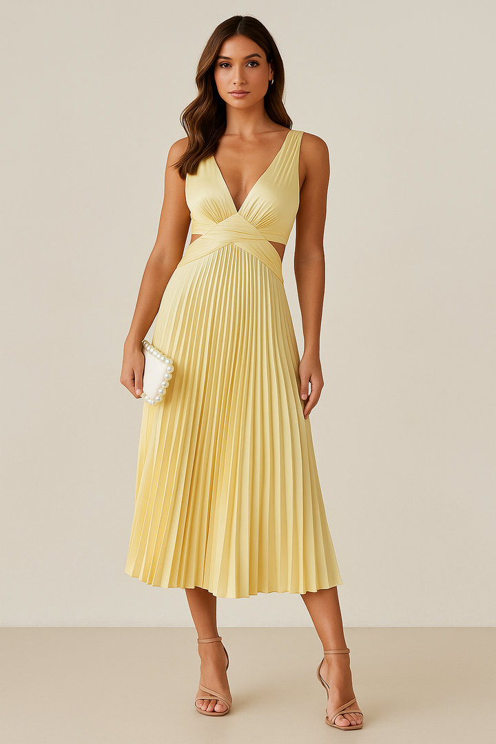 CHANDRA - COASTAL GLAM MIDI DRESS