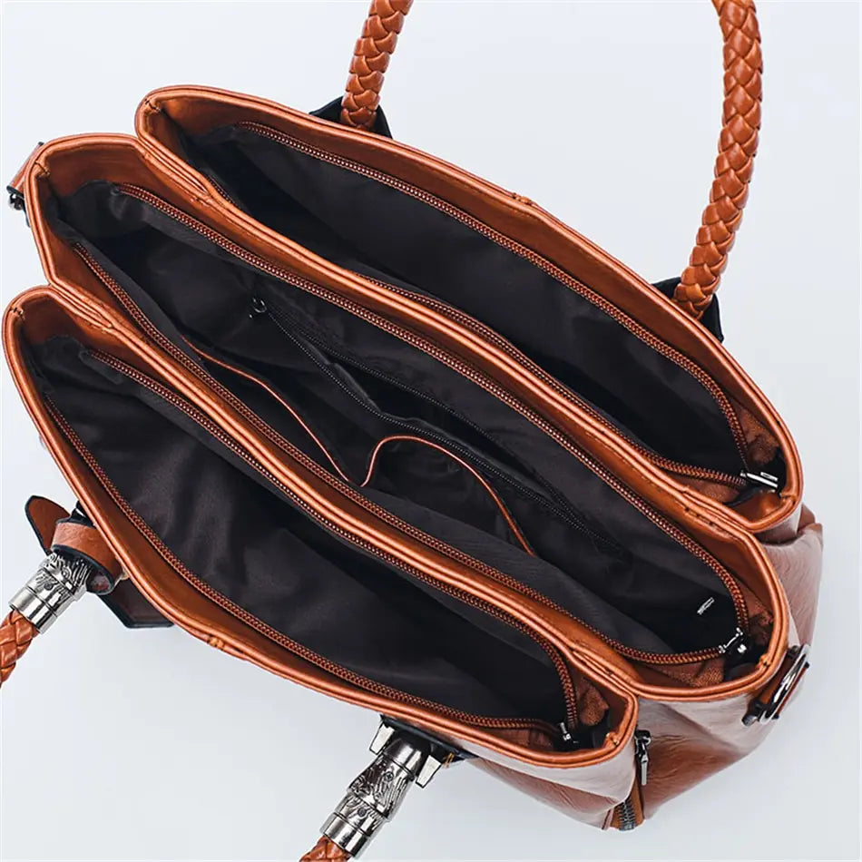 AMORY - Stylish LEATHER HANDBAG