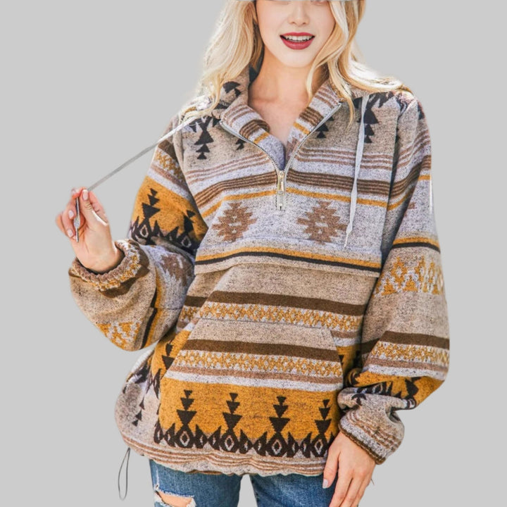 MILKA - SOFTSCAPE ZIP - UP SWEATER