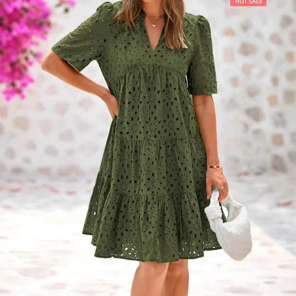 HELFER - CHIC OPEN-BACK MINI DRESS