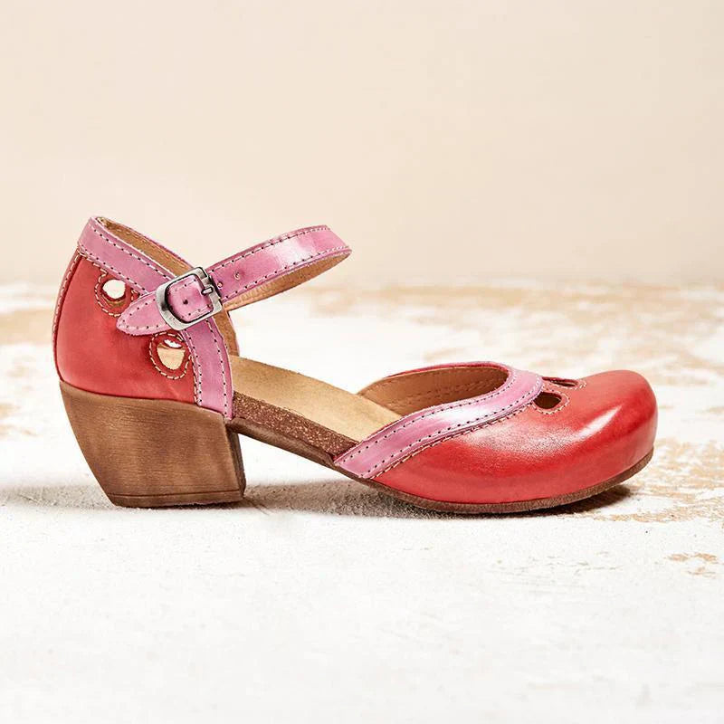 CELESTE - SUPPORTIVE LOW HEEL SANDALS