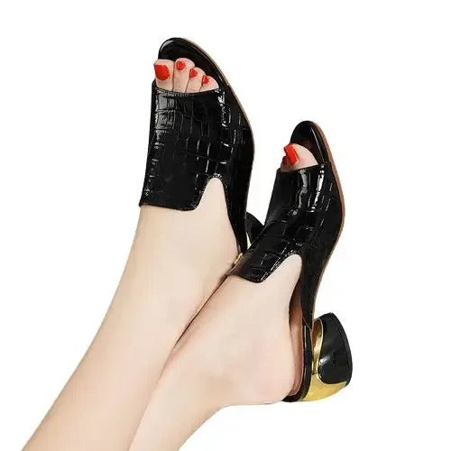 RUTH - ARISTOCRATIC VEGAN LEATHER SANDALS