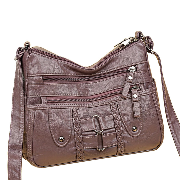 RACHEL - ANTI-THEFT CROSSBODY VEGAN LEATHER BAG