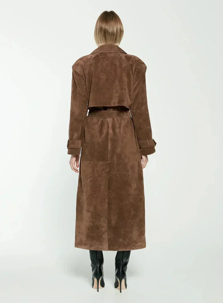 LAARNIE -  EVERCLASSIC SUEDE COLLECTION COAT